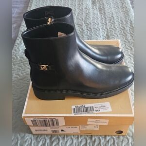 Michael Kors Sleek Black Ankle Booties